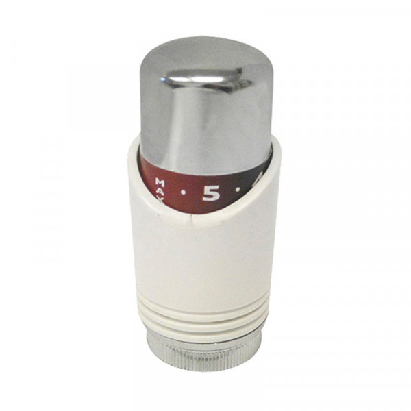 404 Termostatická hlavice kapalinová radiátorová, M30 x 1,5 0°- 28°C bílá/chrom