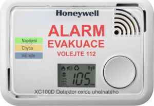 Honeywell detektor oxidu uhelnatého CO alarm XC100D-CSSK-A