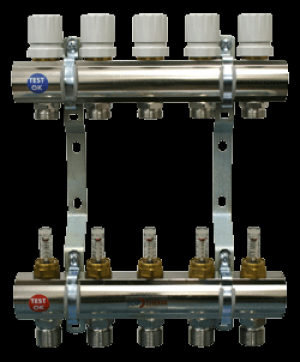 Toptherm rozdělovač podlahového topení s průtokoměry 5 okruhů TOP 553