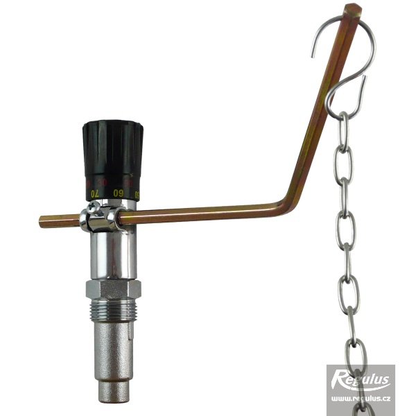 Termostatický regulátor tahu Regulus RT4 L 3/4" 14743 s prodlouženou pákou