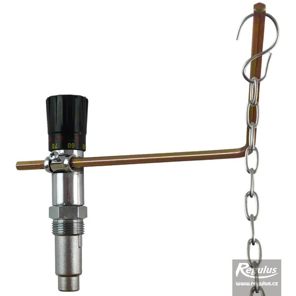 Termostatický regulátor tahu Regulus RT4 S 3/4" 14716 s pákou do pravého úhlu s vyložením 313 mm