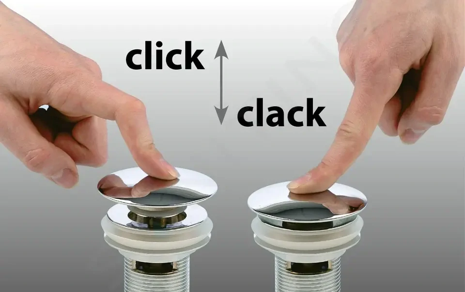Sapho Umyvadlová výpust, click-clack 5/4, černý CV1007B VÝPRODEJ