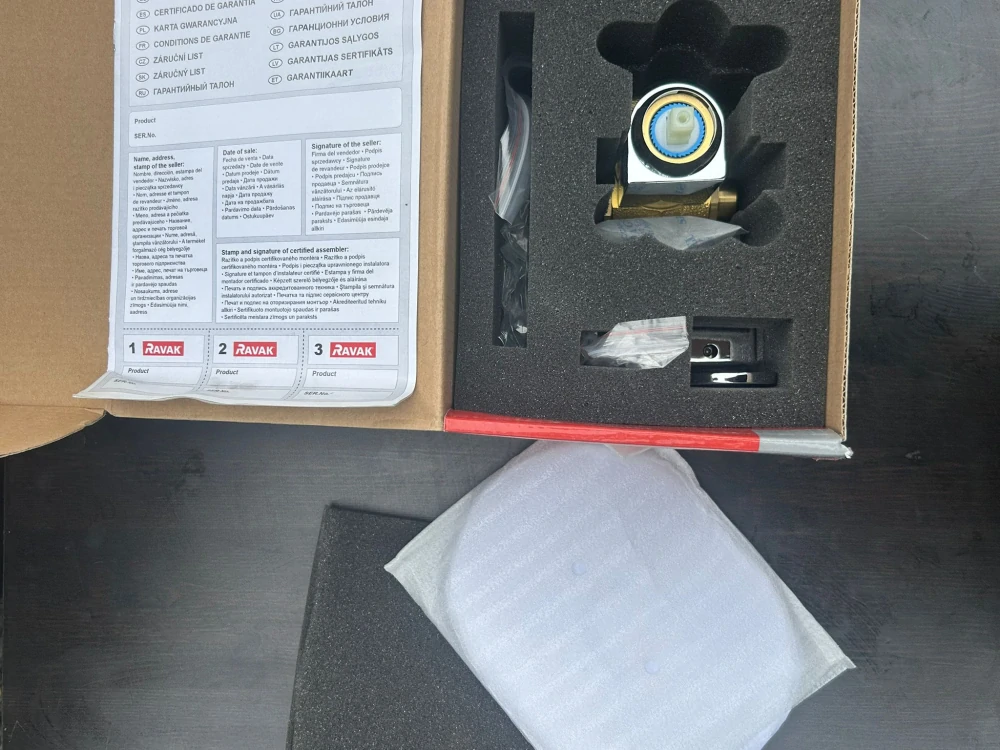 Ravak podomítková sprchová baterie bez přepínače pro R-box CHROME CR 066.00 DOPRODEJ