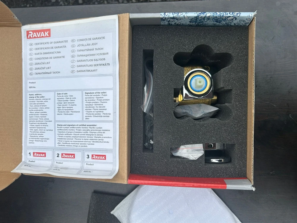 Ravak podomítková sprchová baterie bez přepínače pro R-box CHROME CR 066.00 DOPRODEJ