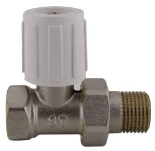 407D Radiátorový ruční ventil přímý DN10 1/2" jednoregulační s hlavicí