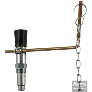 Termostatický regulátor tahu Regulus RT4 S 3/4" 14716 s pákou do pravého úhlu s vyložením 313 mm