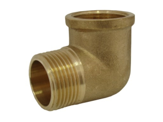 6510 mosazné koleno PN20 90° MF 1/4"