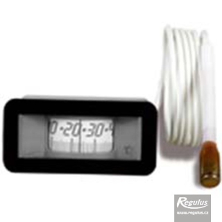 Regulus Teploměr 0-120°C, kapilára 1 m, 31x64 mm, černý 1181