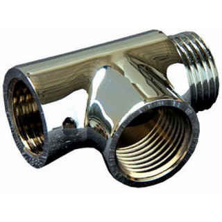 Regulus mosazný niklovaný T-kus G 1/2" 7926