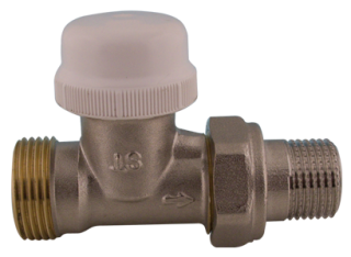 416D Termostatický ventil radiátorový přímý s regulací DN15 1/2" x 3/4" s eurokonusem
