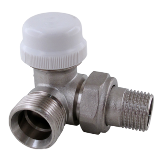 418L Termostatický ventil rohový pro topný žebřík 1/2 x 3/4" LEVÝ s eurokonusem