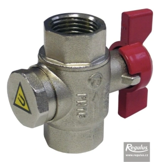 Regulus Kulový kohout 3/4" s filtrem a magnetem, s motýlkem 18318