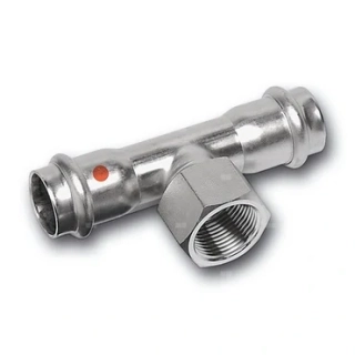 Sanha NiroTherm T-kus přechodový lisovací 91130G 15x1/2" 